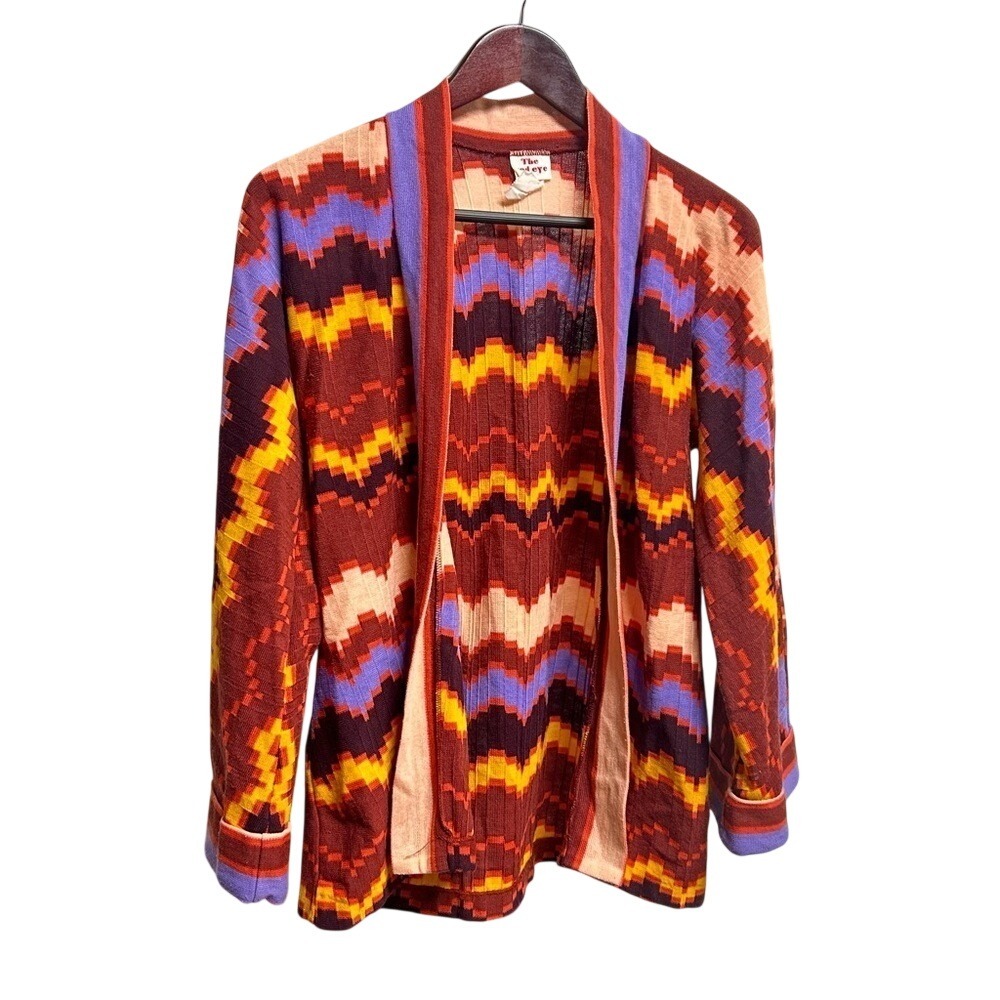 The Red Eye Women's Sweater size Large Southwestern Aztec Cardigan